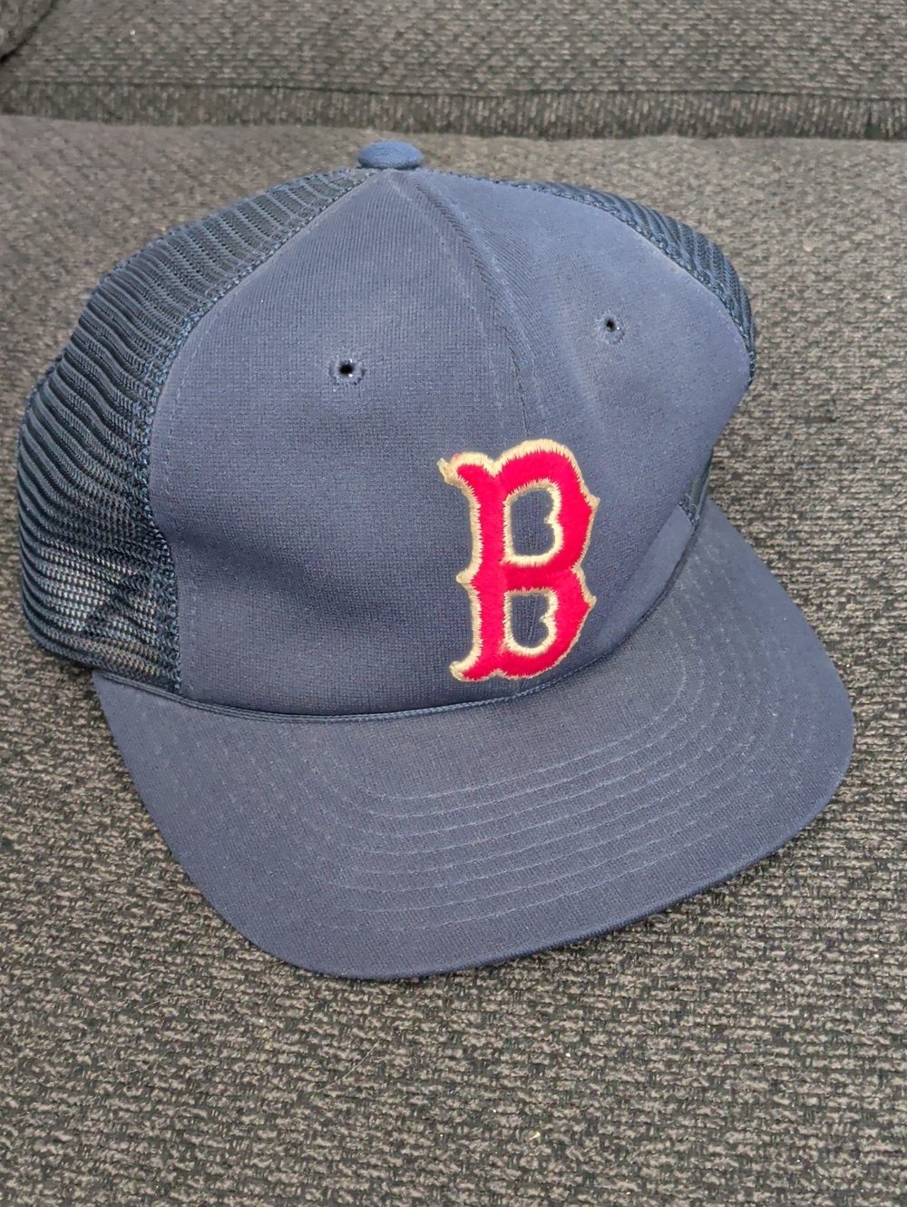 Vintage Boston Red Sox Unworn Baseball Cap Vintage Mesh Snapback Trucker Hat